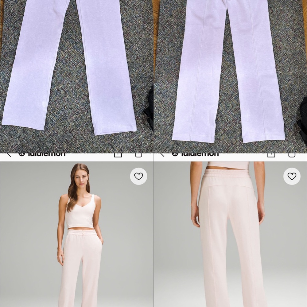 Lululemon Light Purple High-Waist Softstreme Pants TALL